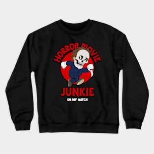 Horror Movie Junkie Slasher Film Crewneck Sweatshirt